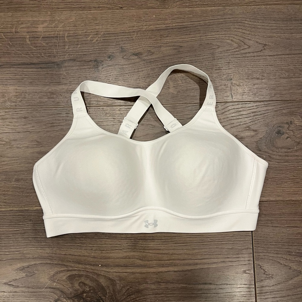 XL Under Armour White Sports Bra